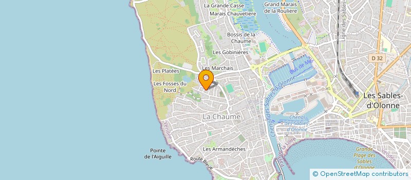 localisation de l'entreprise MADAME BENEDICTE AGUESSE  LES SABLES D'OLONNE