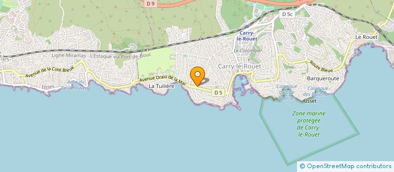 localisation de l'entreprise MADAME BENEDICTE AURORE LORINO  CARRY-LE-ROUET