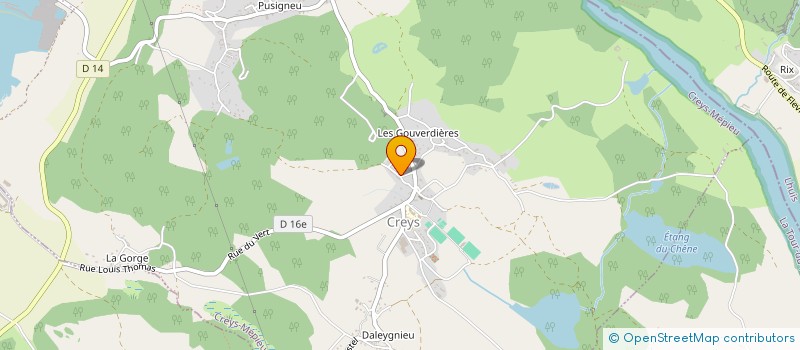 localisation de l'entreprise MADAME BENEDICTE BADOUX  CREYS-MEPIEU