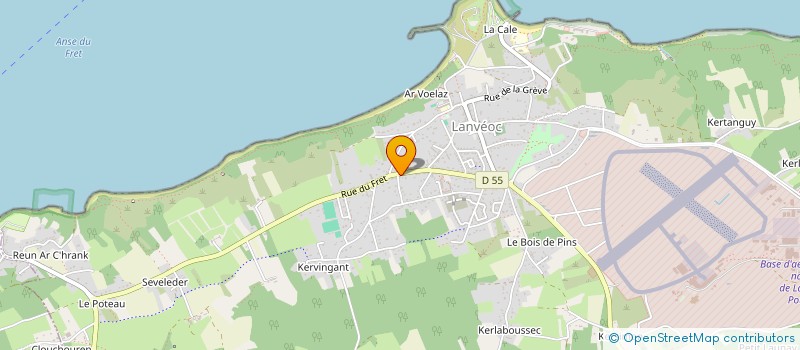 localisation de l'entreprise MADAME BENEDICTE BALDET  LANVEOC