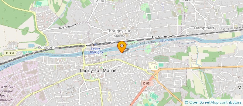 localisation de l'entreprise MADAME BENEDICTE BARASTON  LAGNY-SUR-MARNE