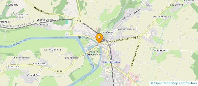 localisation de l'entreprise MADAME BENEDICTE BARBIN  SAINT-SAVINIEN