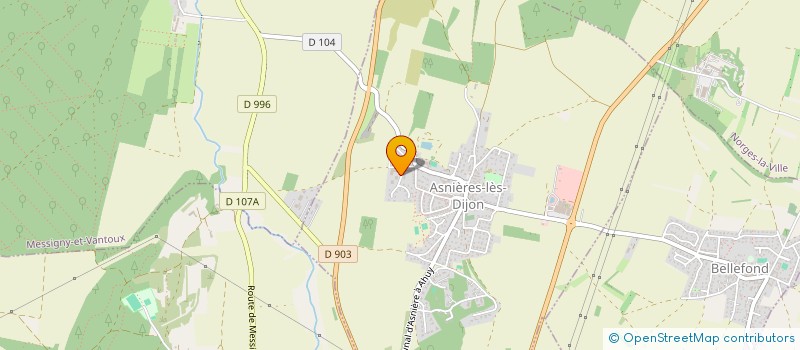 localisation de l'entreprise MADAME BENEDICTE BARTHOD-MALAT  ASNIERES-LES-DIJON