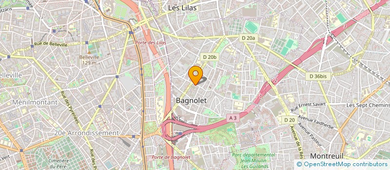 localisation de l'entreprise MADAME BENEDICTE BASTIN à BAGNOLET