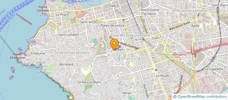 localisation de l'entreprise MADAME BENEDICTE BAUDIN à MARSEILLE