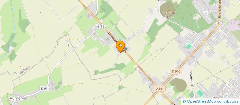 localisation de l'entreprise MADAME BENEDICTE BAUDUIN  FERFAY