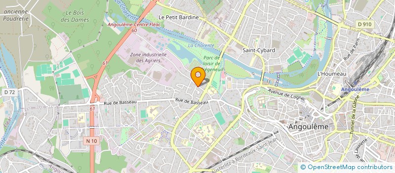 localisation de l'entreprise MADAME BENEDICTE BAULT à ANGOULEME