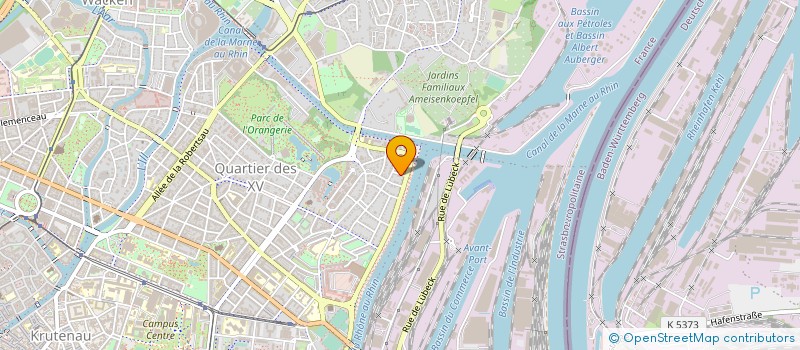 localisation de l'entreprise MADAME BENEDICTE BAZERBE à STRASBOURG