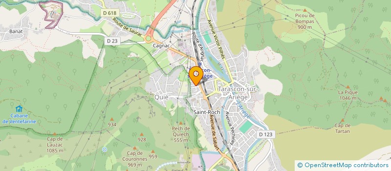 localisation de l'entreprise MADAME BENEDICTE BAZIN à TARASCON-SUR-ARIEGE