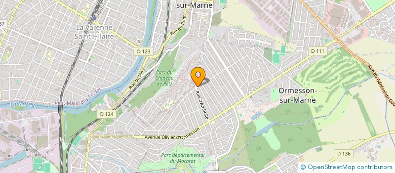 localisation de l'entreprise MADAME BENEDICTE BECU à ORMESSON-SUR-MARNE