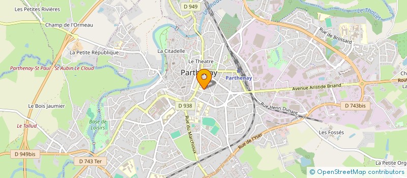 localisation de l'entreprise MADAME BENEDICTE BERNIER  PARTHENAY