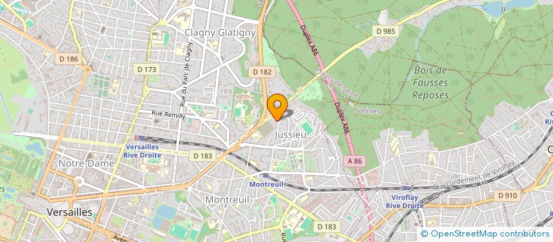 localisation de l'entreprise MADAME BENEDICTE BERTAUD DU CHAZAUD à VERSAILLES