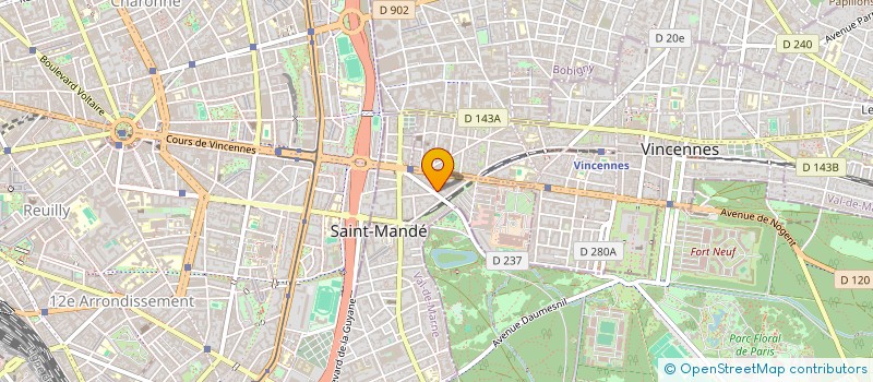 localisation de l'entreprise MADAME BENEDICTE BERTHAULT à SAINT-MANDE