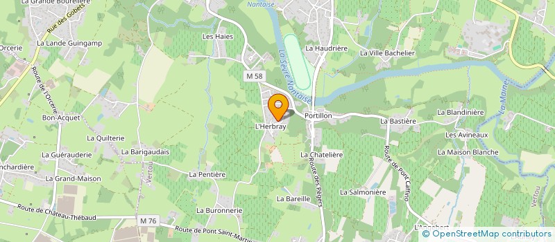 localisation de l'entreprise MADAME BENEDICTE BESLON à VERTOU