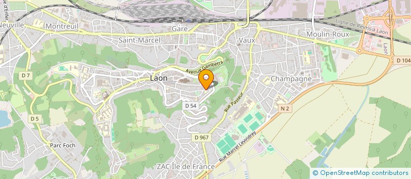 localisation de l'entreprise MADAME BENEDICTE BIARNES à LAON