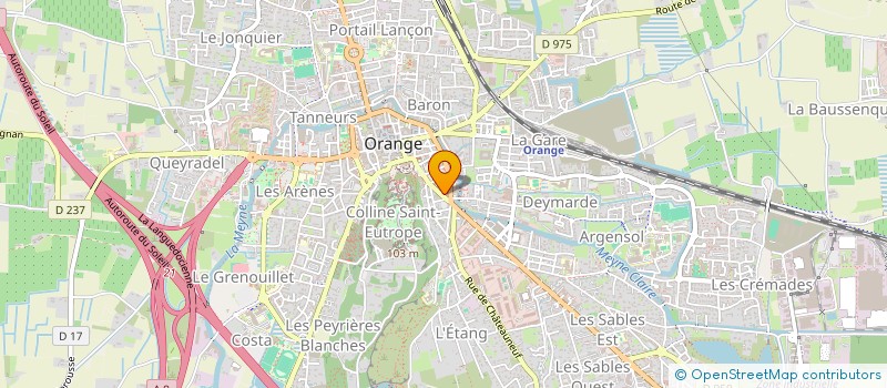 localisation de l'entreprise MADAME BENEDICTE BINIAS à ORANGE