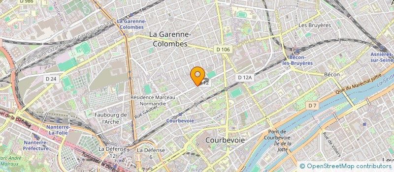 localisation de l'entreprise MADAME BENEDICTE BOCCARD à COURBEVOIE