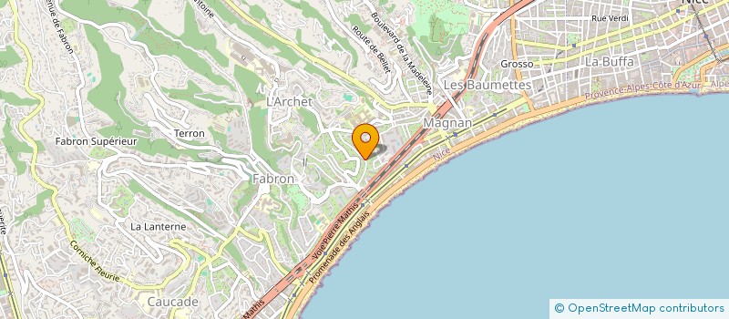 localisation de l'entreprise MADAME BENEDICTE BONNEAU à NICE