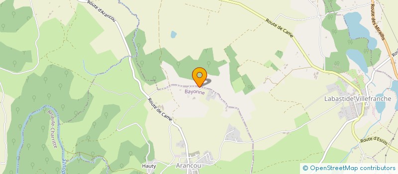 localisation de l'entreprise MADAME BENEDICTE BORDES  ARANCOU