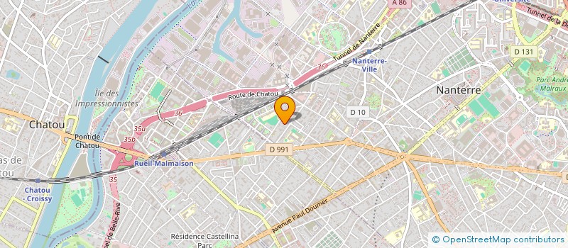 localisation de l'entreprise MADAME BENEDICTE BORN  NANTERRE