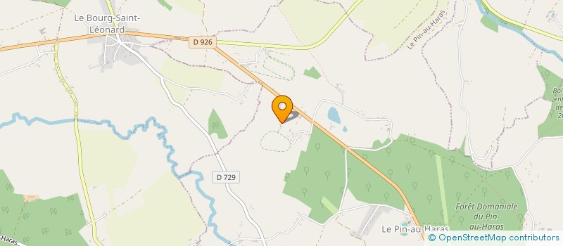 localisation de l'entreprise MADAME BENEDICTE BOUCHARD à LE PIN AU HARAS