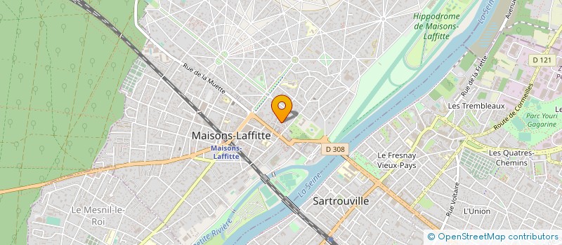 localisation de l'entreprise MADAME BENEDICTE BOUDASSOU à MAISONS-LAFFITTE