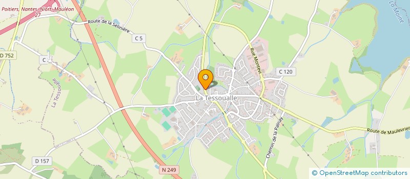 localisation de l'entreprise MADAME BENEDICTE BOUDAUD à LA TESSOUALLE