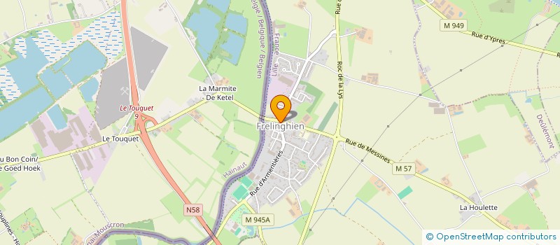 localisation de l'entreprise MADAME BENEDICTE BOURGAIN  FRELINGHIEN