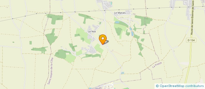 localisation de l'entreprise MADAME BENEDICTE BOURGEOIS  SAINT-HILAIRE-DE-LA-COTE