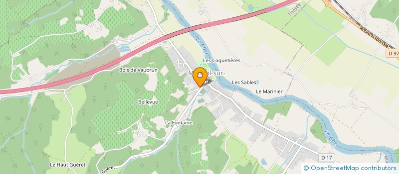 localisation de l'entreprise MADAME BENEDICTE BOUTRON  MAREUIL-SUR-CHER