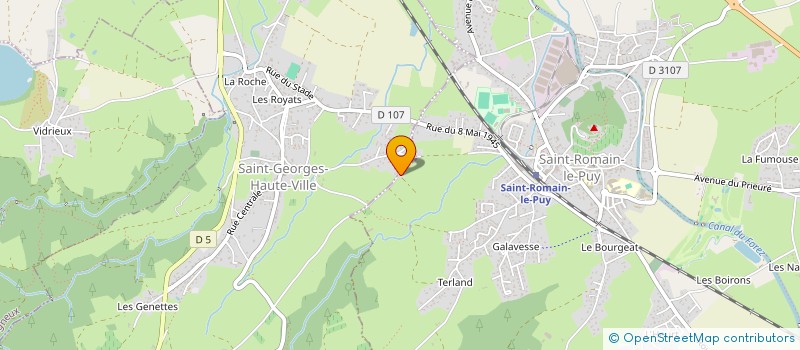 localisation de l'entreprise MADAME BENEDICTE BOUTTE  SAINT-ROMAIN-LE-PUY