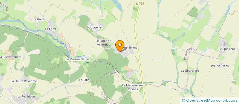 localisation de l'entreprise MADAME BENEDICTE BRAUD  BEAUSSAIS-VITRE