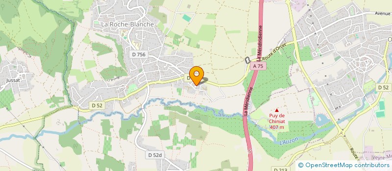 localisation de l'entreprise MADAME BENEDICTE BRIGAUD  LA ROCHE-BLANCHE