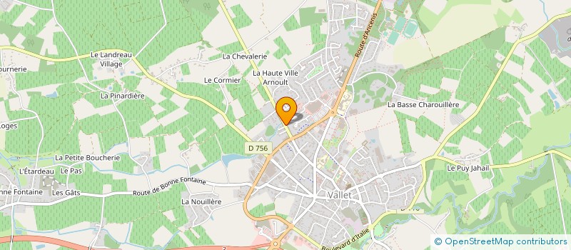 localisation de l'entreprise MADAME BENEDICTE BRIN à VALLET