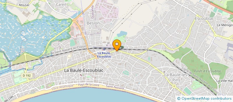 localisation de l'entreprise MADAME BENEDICTE BROSSARD à LA BAULE-ESCOUBLAC