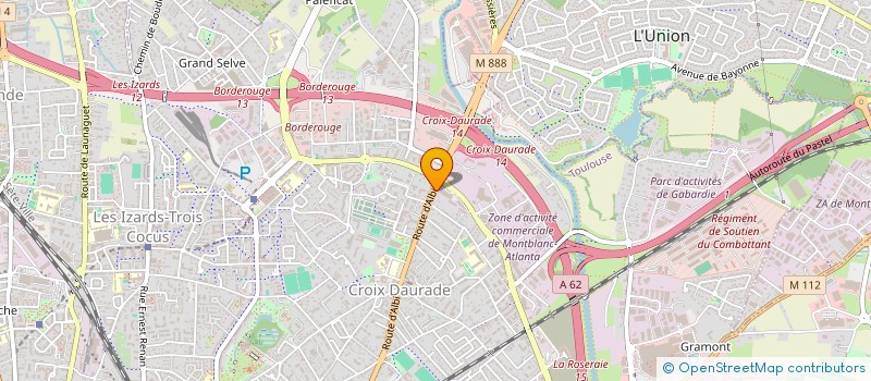 localisation de l'entreprise MADAME BENEDICTE BUSNEL  TOULOUSE