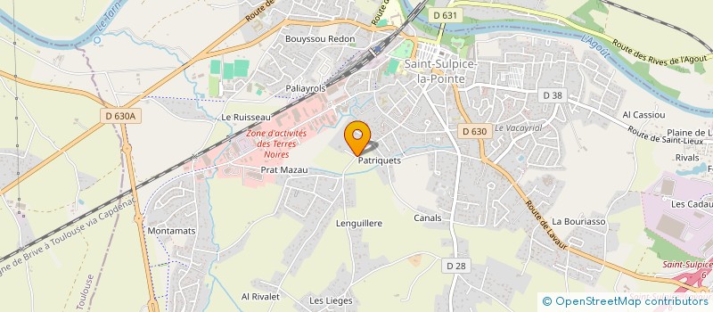 localisation de l'entreprise MADAME BENEDICTE CABANIS  SAINT-SULPICE-LA-POINTE