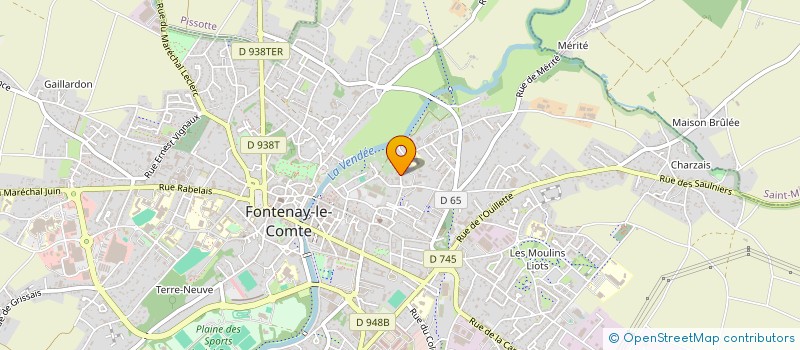 localisation de l'entreprise MADAME BENEDICTE CAQUINEAU  FONTENAY-LE-COMTE