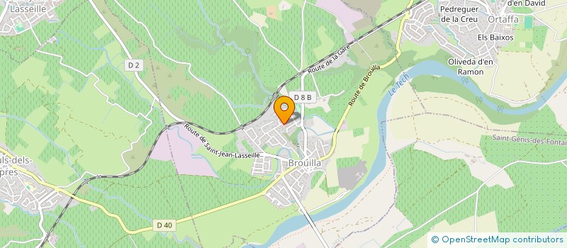 localisation de l'entreprise MADAME BENEDICTE CARLES  BROUILLA