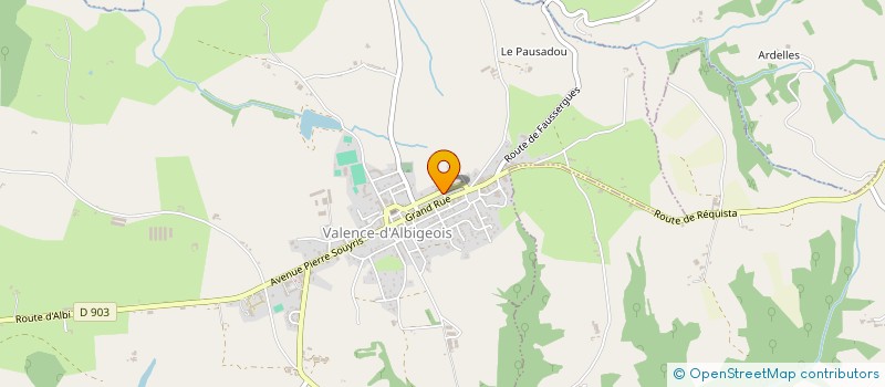 localisation de l'entreprise MADAME BENEDICTE CERBELLE  VALENCE-D'ALBIGEOIS