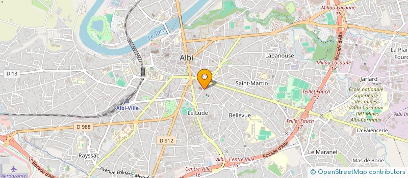 localisation de l'entreprise MADAME BENEDICTE CHAMPS à ALBI