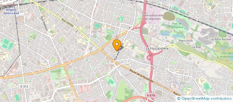 localisation de l'entreprise MADAME BENEDICTE CHARNIER à ANGERS