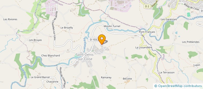 localisation de l'entreprise MADAME BENEDICTE CHARRETIER  SAINT-DENIS-SUR-COISE