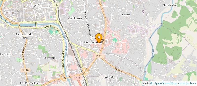 localisation de l'entreprise MADAME BENEDICTE CHEVALLEY  ALES