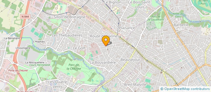 localisation de l'entreprise MADAME BENEDICTE CHOLLET à SAINT-HERBLAIN