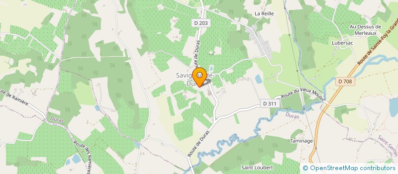 localisation de l'entreprise MADAME BENEDICTE CHOLLET  SAVIGNAC-DE-DURAS