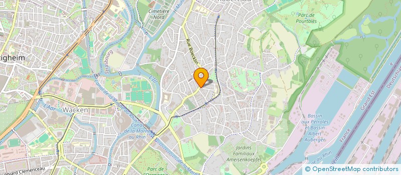 localisation de l'entreprise MADAME BENEDICTE CLAUS à STRASBOURG
