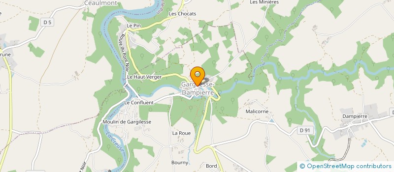 localisation de l'entreprise MADAME BENEDICTE CLEMENT à GARGILESSE-DAMPIERRE
