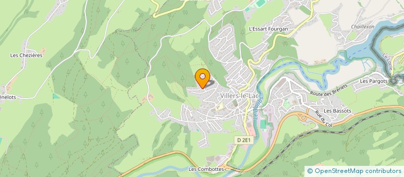 localisation de l'entreprise MADAME BENEDICTE CLERGEOT à VILLERS-LE-LAC