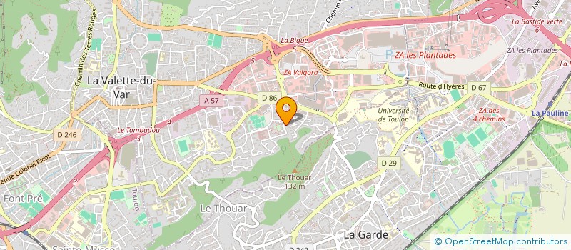 localisation de l'entreprise MADAME BENEDICTE COLOMBIER à LA VALETTE-DU-VAR